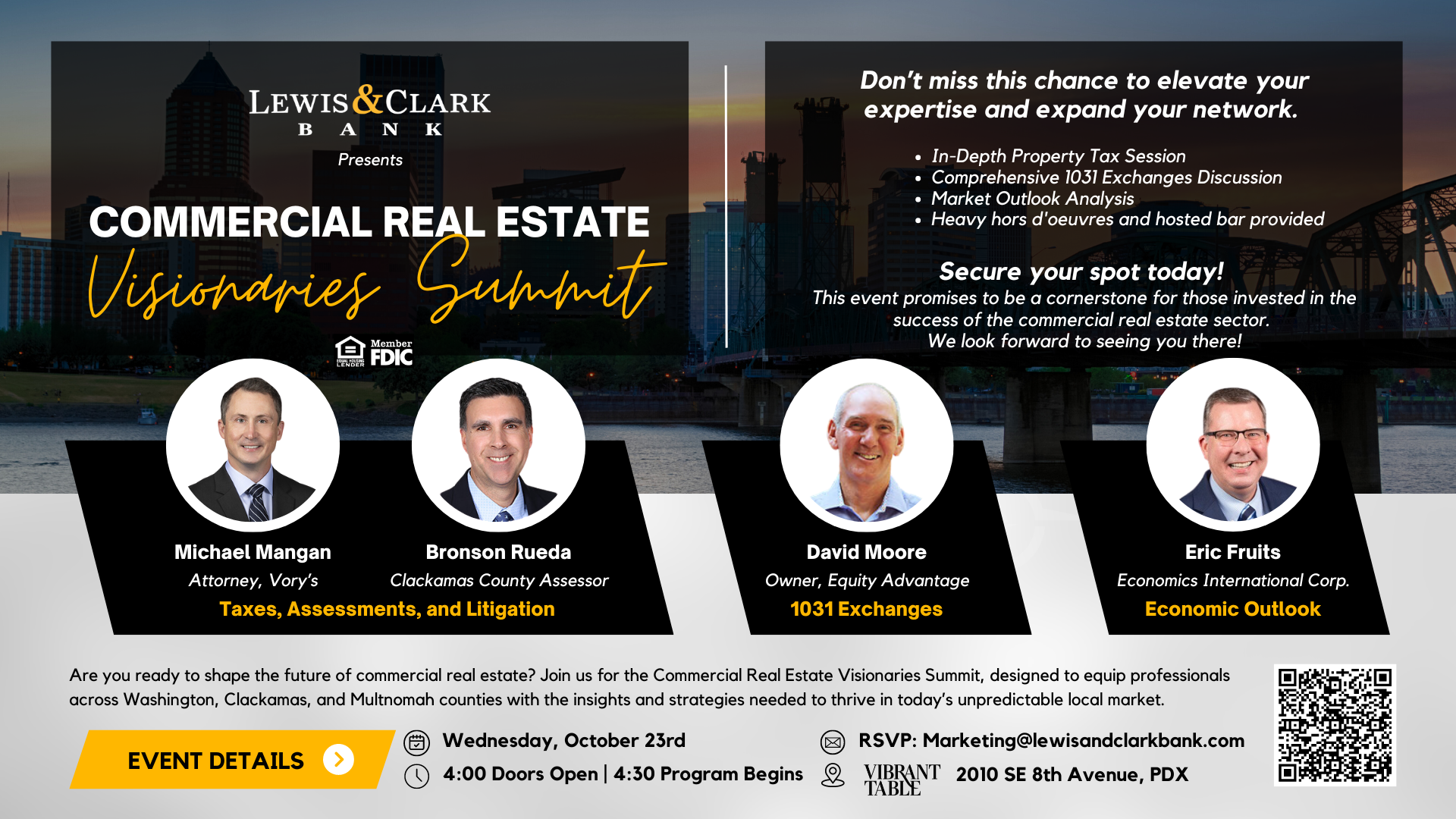 Commercial Real Estate Visionaries Summit scheduled for 10/23